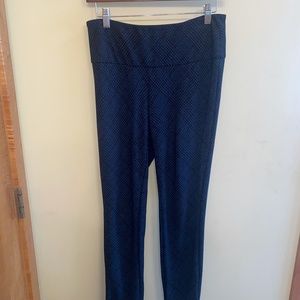 Navy and Black elastic trousers